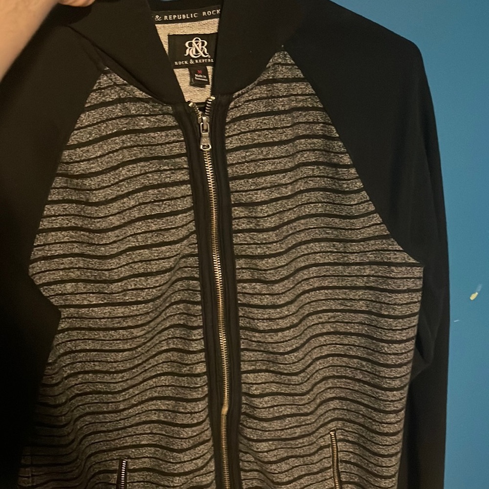 Gray & black Medium jacket
